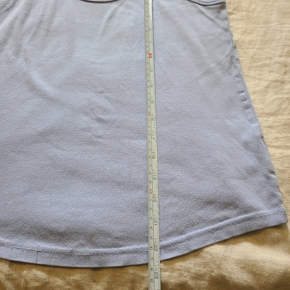 Outline Women's Periwinkle Simple Classic Casual Tank Top - Picture 11 of 12